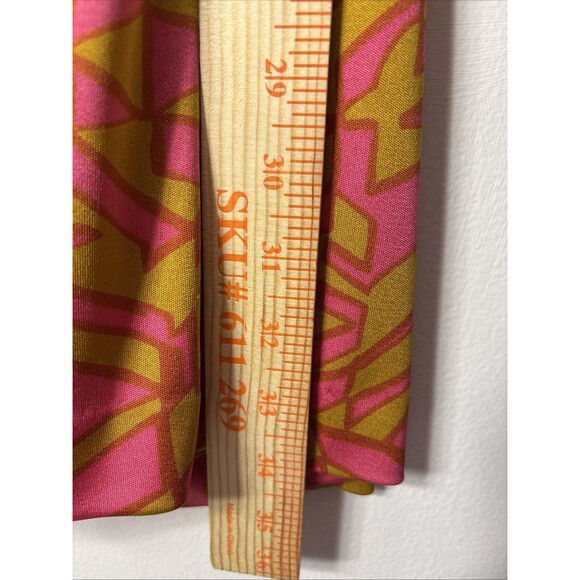 Trina Turk Women’s  Mini Dress Coral Multi Print Halter Dress Sz 6 - Picture 5 of 13